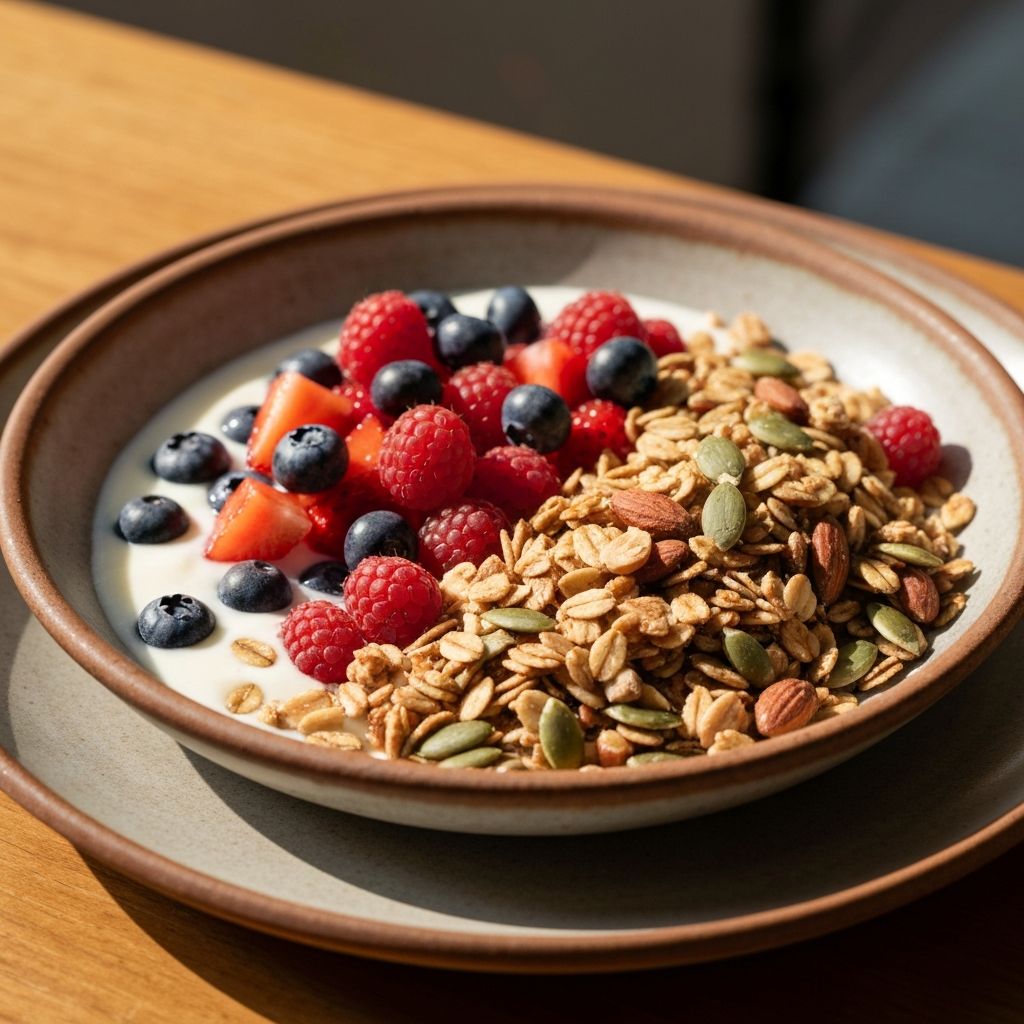 Verschiedene Mahlzeiten im Alltag